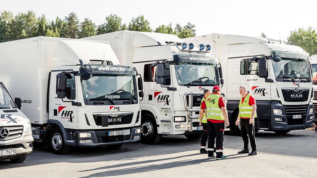 Lkw-Fuhrpark von HRX 