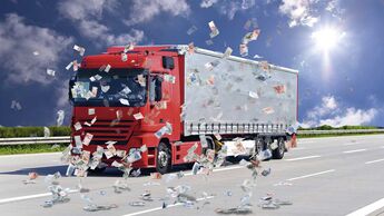 Lkw, Geld, Geldregen
