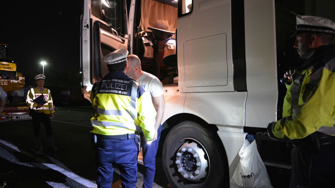 Lkw-Kontrollen, Autobahn, Alkohol am Steuer