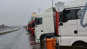 Lkw, Parkplatz, Wochenruhezeit