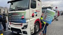Lkw-Proteste in Berlin
