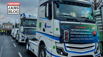 Lkw-Proteste in Berlin