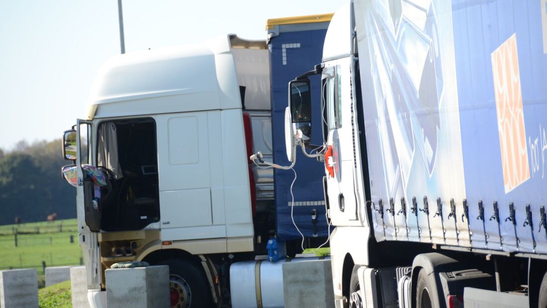 Lkw,Ruhezeit, Pause, Parkplatz
