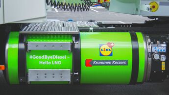Lkw-Tankstelle, Lkw, Flüssigerdgas, LNG, Lidl, Krummen Kerzers, Logistik