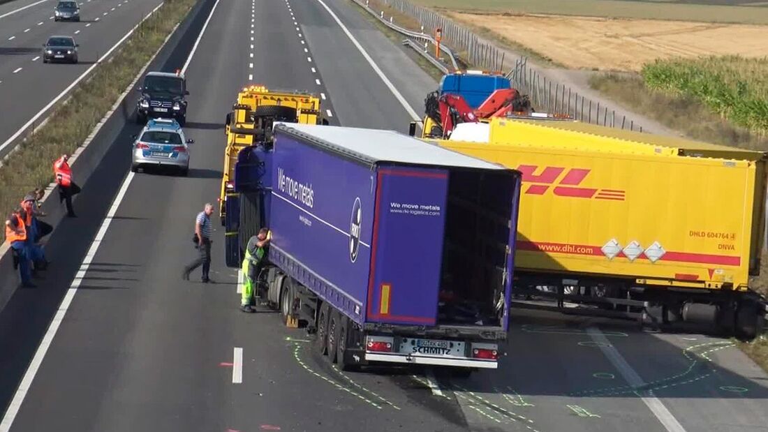 Lkw, Unfälle, Autobahn, Stauende
