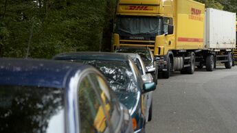 Lkw, Wohngebiet