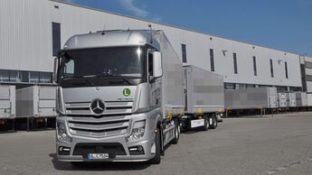 Lkw an der Rampe