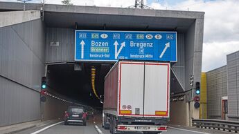 Lkw auf dem Brenner