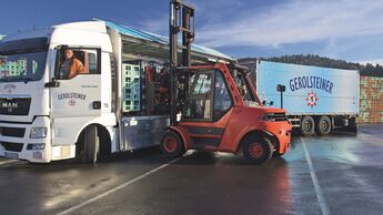 Lkw bei Gerolsteiner