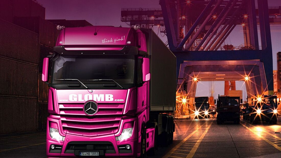 Lkw der Spedition Glomb