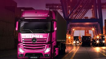 Lkw der Spedition Glomb