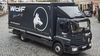 Lkw der Wolf Spedition aus Straubing