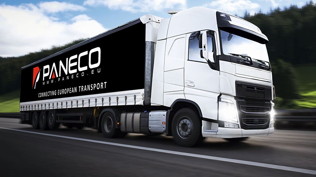 Lkw des Paneco-Netzwerks