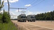 Lkw mit Oberleitung