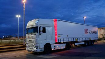 Lkw von DB Schenker in der Region Rostock