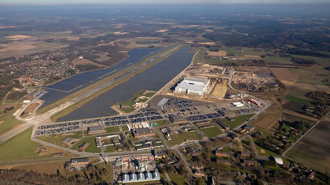 Logistik-Terminal von BLG auf dem ehemaligen Nato-Flughafen in Ahlhorn 