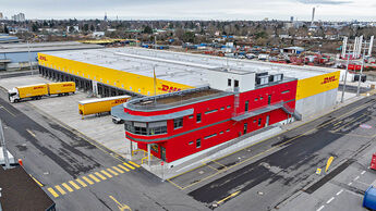 Logistik-Terminal von DHL Freight in Berlin-Marienfelde.