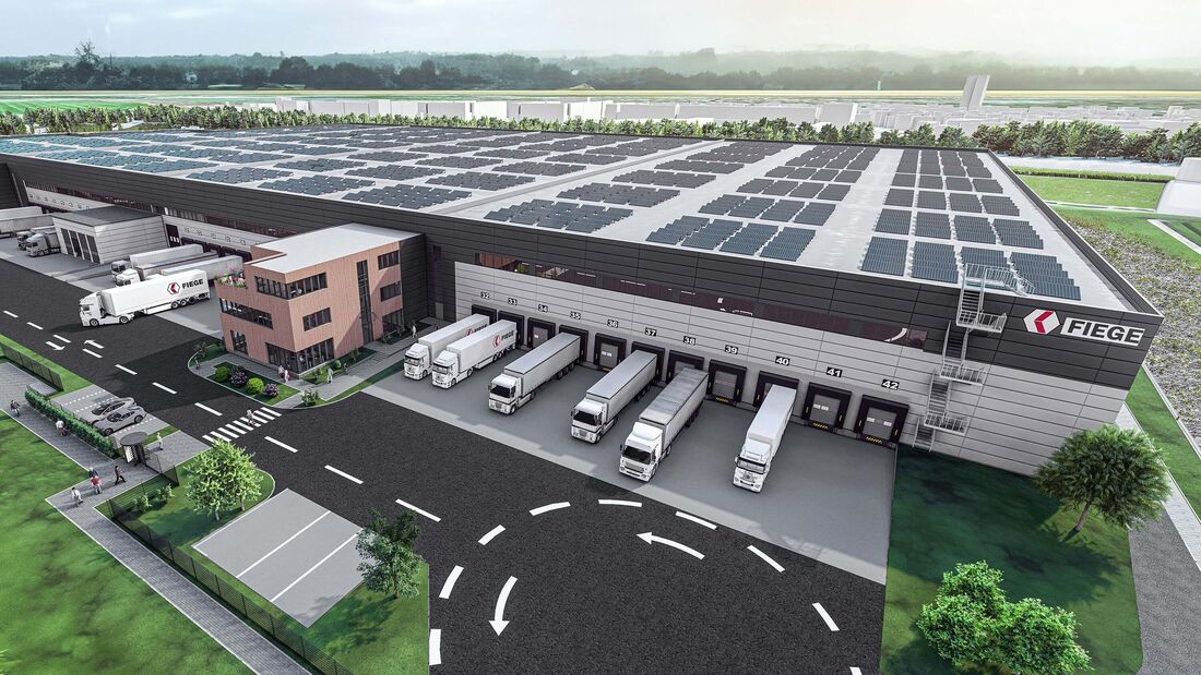 Logistikzentrum von Fiege in Borna bei Leipzig