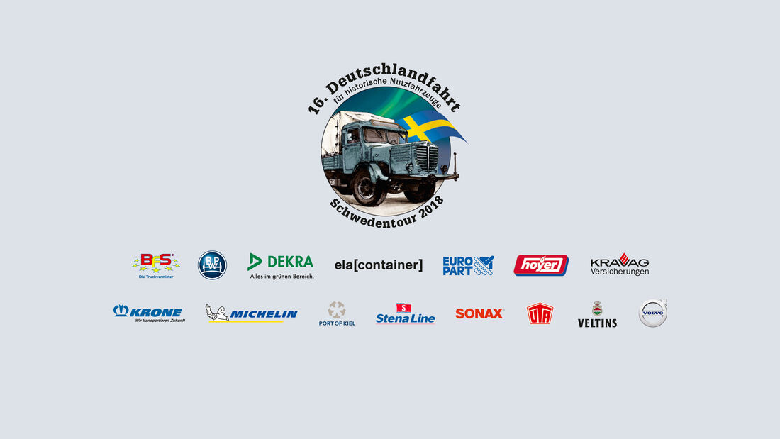 Logo 16. Deutschlandfahrt 2018 mit allen Sponsoren