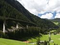 Luegbrücke auf Strecke der Brennerautobahn A13 in Österreich 