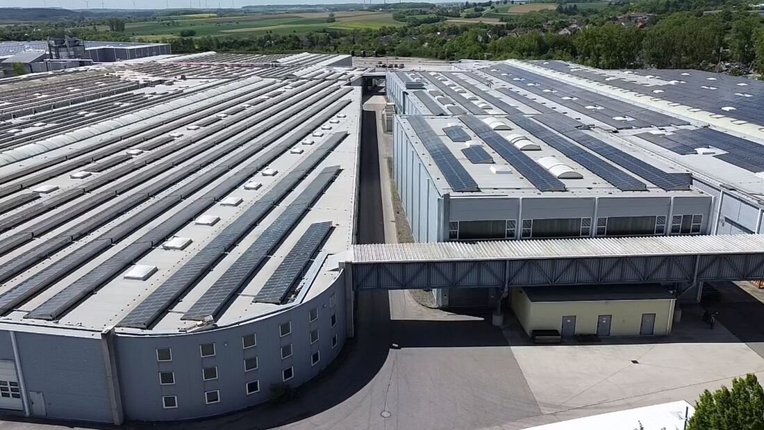 Luftbild der Logistikanlage in Rothenburg ob der Tauber