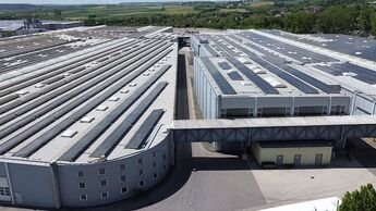 Luftbild der Logistikanlage in Rothenburg ob der Tauber