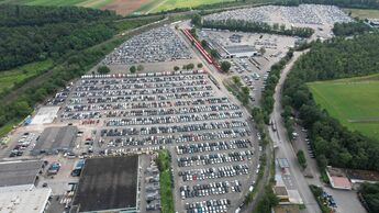 Luftbild des Mosolf-Standorts Illingen