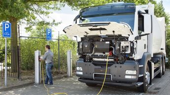 MAN, Elektro-Lkw, Ladevorgang