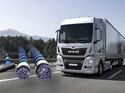 MAN Lkw mit Kabelbäumen von Leoni