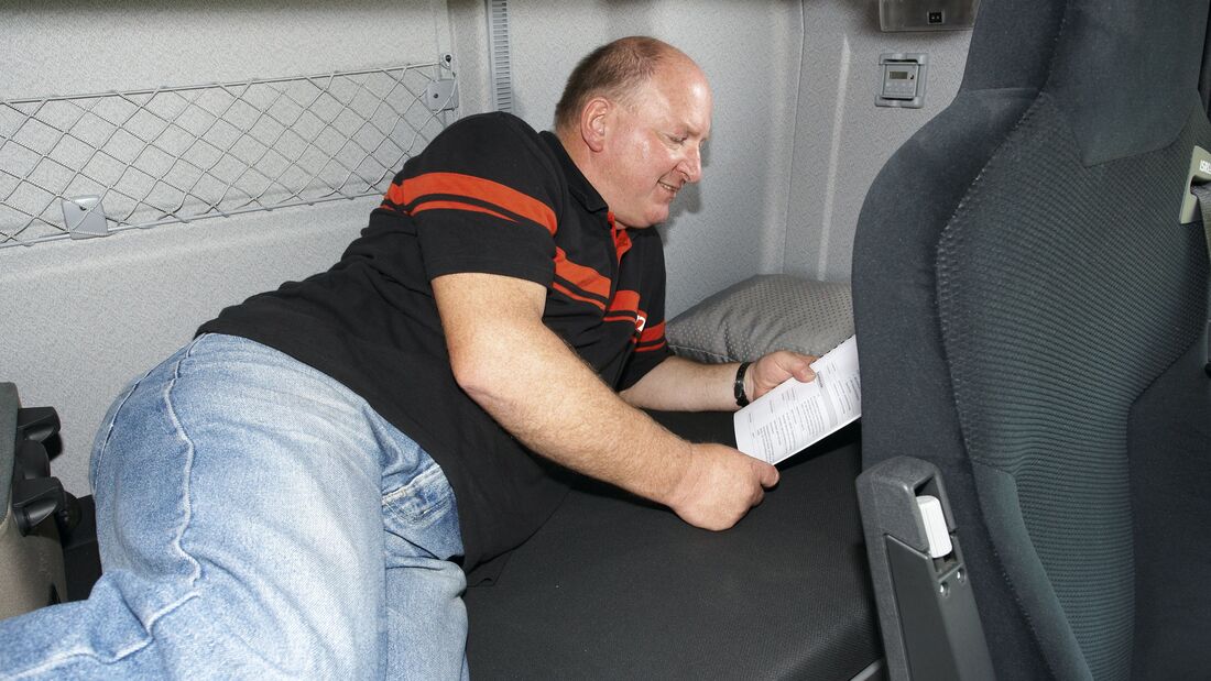 MAN TGX 18.440 EEV, Liege, Bett, Pause, lesen