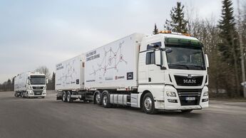 MAN TGX 26.500 Platoon für DB Schenker Fahraufnahme