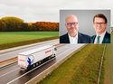 Martin Eberle (links) folgt als Finanzvorstand bei Hellmann auf Dr. Michael Noth .