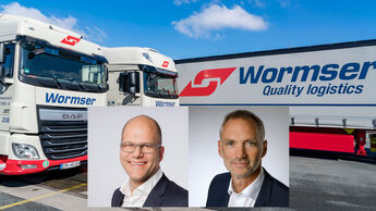 Martin Nether und Bertram Rupprecht leiten die Spedition Wormser.