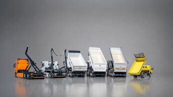 Meiller bringt seine wichtigsten Baureihen zur IAA Transportation nach Hannover. Besonders interessant ist eine bislang nicht enthüllte Neuheit für die Bau- und Entsorgungslogistik.
