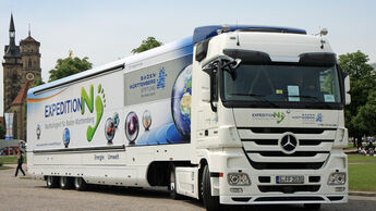 Mercedes Actros, Expedition, Banden Württemberg Stiftung, Umwelt