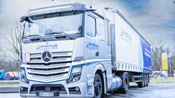 Mercedes-Benz GenH2 Truck im Praxiseinsatz bei Rhenus Logistics