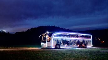 Mercedes-Benz Travego: Winterzauber auf drei Achsen