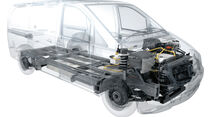 Mercedes-Benz Vito E-Cell, Schema, Zeichnung, Karosserie, Motorraum, Laderaum