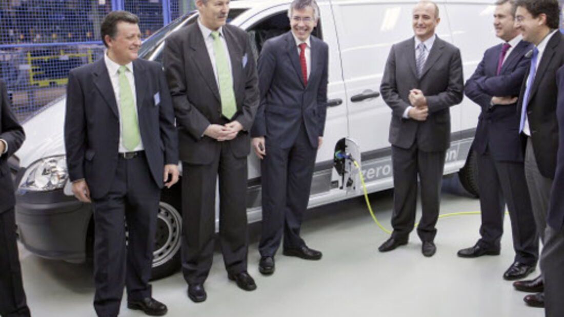 Mercedes-Benz Vito E-Cell fährt in Spanien