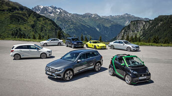 Mercedes-Benz auf der Silvretta E-Auto Rallye 2015