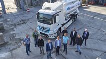 Mercedes-Benz eActros bei TBS Transportbeton