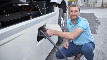 Mercedes-Benz eActros bei TBS Transportbeton