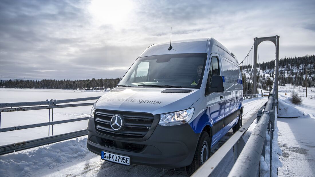 Mercedes-Benz eSprinter am Polarkreis