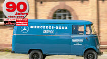 Mercedes L 319 und VW Transporter T2