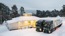 Mercedes eActros 600 Wintertest