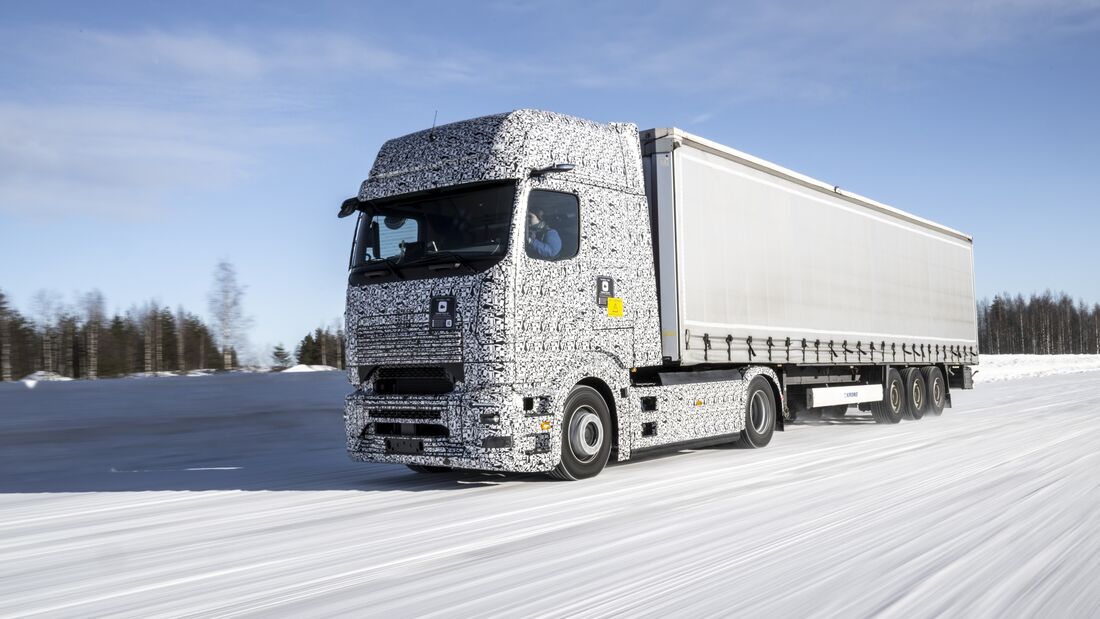 Mercedes eActros Wintererprobung 2023