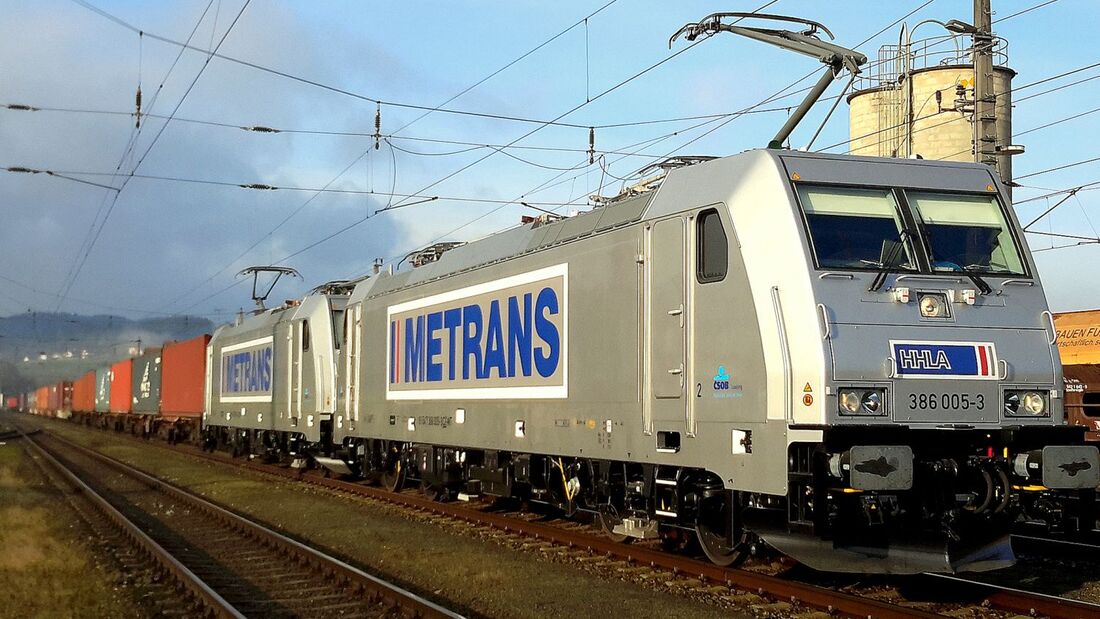 Metrans, Zug, Schienengüterverkehr