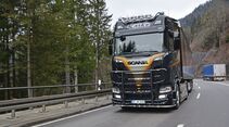 Michael Finkbeiner, zusammen mit seinem Bruder Marco, Inhaber von Kaiko-Transport aus St.Märgen, heute 6 Lkw, sehr bekannt in der Truckszene, einer der ersten S 580 V 8 in Baden-Württemberg.