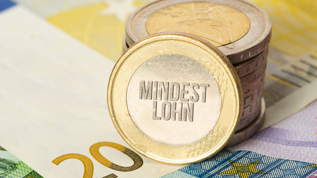 Mindestlohn Münze Scheine Geld FF 4/22 Recht aktuell Pfitze