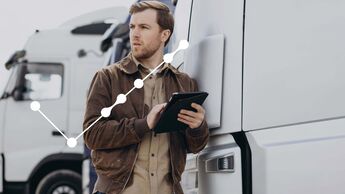 Mit Webfleet und der Logistik-Plattform L.OS von Bosch wird das Buchen von sicheren Lkw-Parktplätzen einfach.